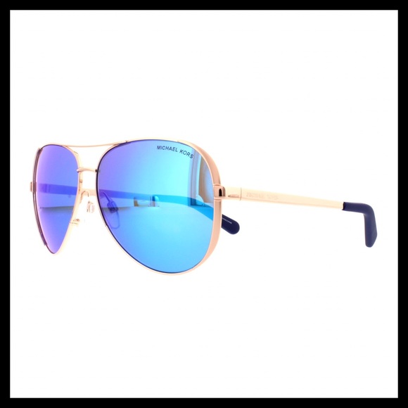 Michael Kors Chelsea Aviator Sunglasses Rose Gold - Picture 2 of 3